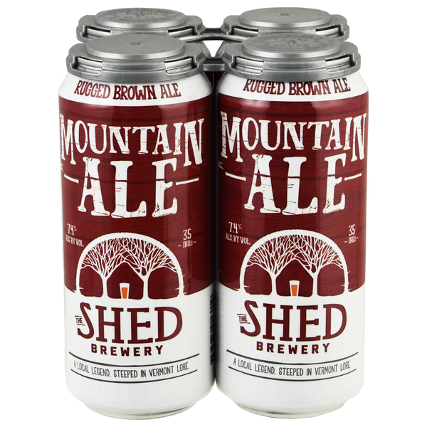 The Shed Brewery Mountain Rugged Brown Ale Beer - 4 pk