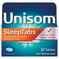 Unisom SleepTabs Nighttime Sleep-Aid 50mg Doxylamine Succinate Tablets