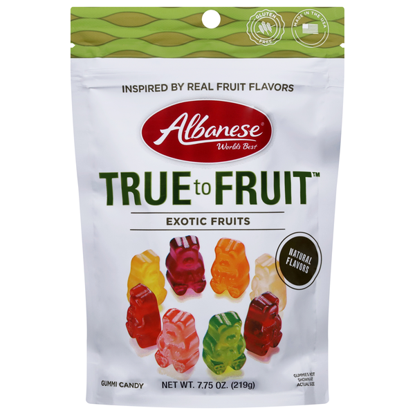 Albanese Ultimate Natural Gluten Free 8 Flavor Gummi Bears Candy
