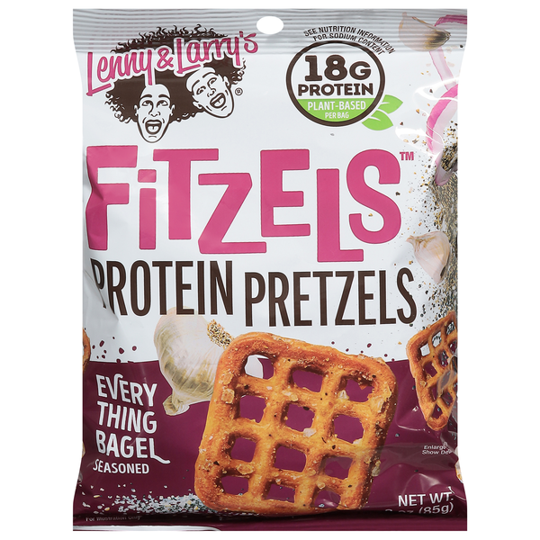 Lenny & Larry's Fitzels Everything Bagel Seasoned Protein Pretzels
