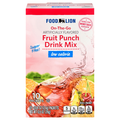 Food Lion On-the-Go Fruit Punch Drink Mix Low Calorie - 10 ct