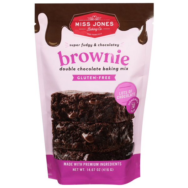 Miss Jones Baking Co. Gluten Free Double Chocolate Brownie Baking Mix