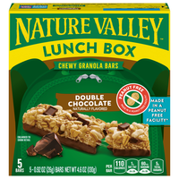 Nature Valley Lunch Box Double Chocolate Chewy Granola Bars - 5 ct