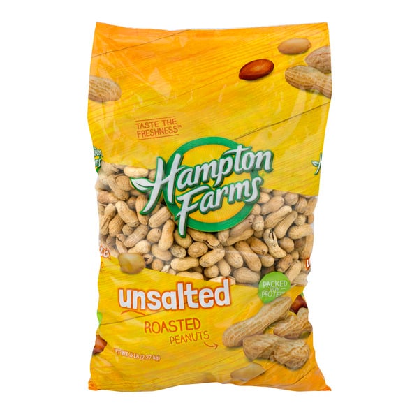 Hampton Farms Roasted Peanuts Unsalted
