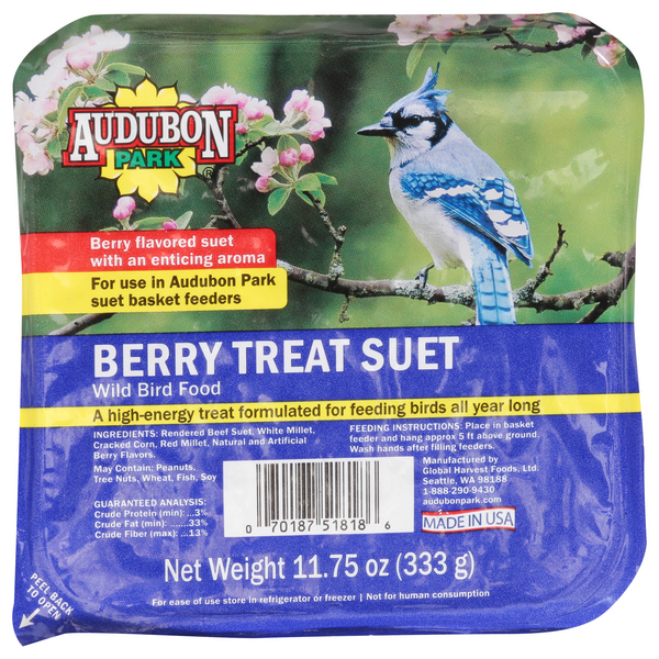 Audubon Park Berry Treat Suet Wild Bird Food