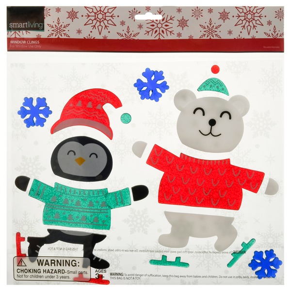 Smart Living Holiday Window Clings Buddies