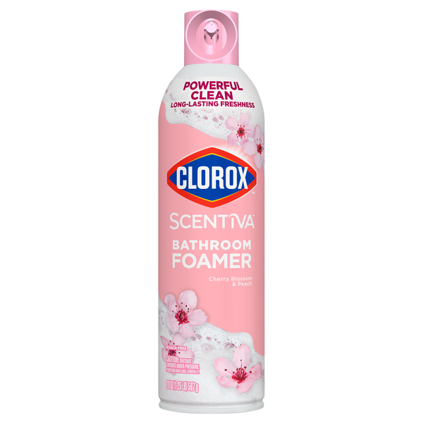 Clorox Scentiva Cherry Blossom & Peach Bathroom Foamer