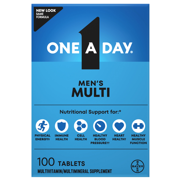 One A Day Men's Complete Multivitamin Supplement Tablets