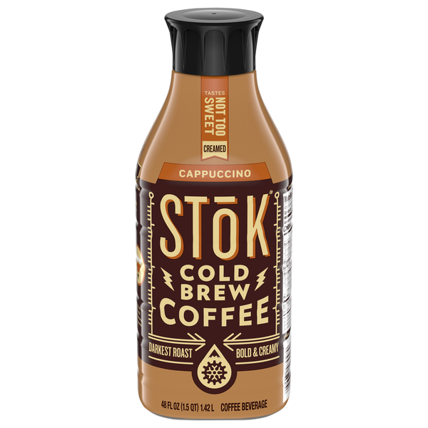 SToK Not Too Sweet Cappuccino Cold Brew Coffee Refrigerated