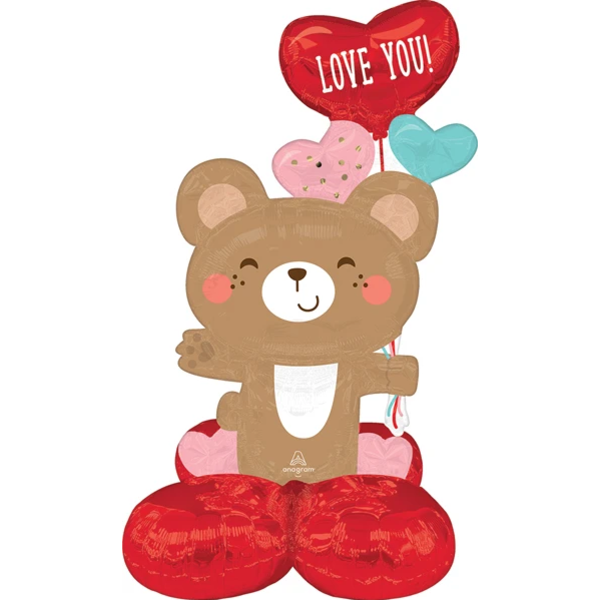 AirLoonz Junior Love You Bear Hug Decorative Air-Filled Balloon