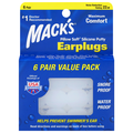 Mack's Pillow Soft Silicone Putty Earplugs 6 Pair
