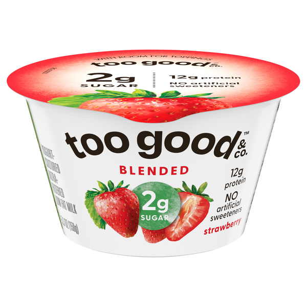 Too Good & Co. Low Sugar Low Fat Strawberry Greek Yogurt Cup