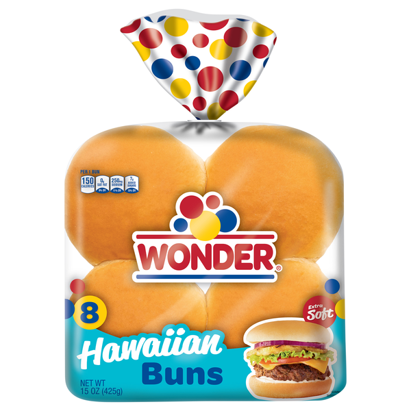 Wonder Hawaiian Sandwich Buns- 8 ct