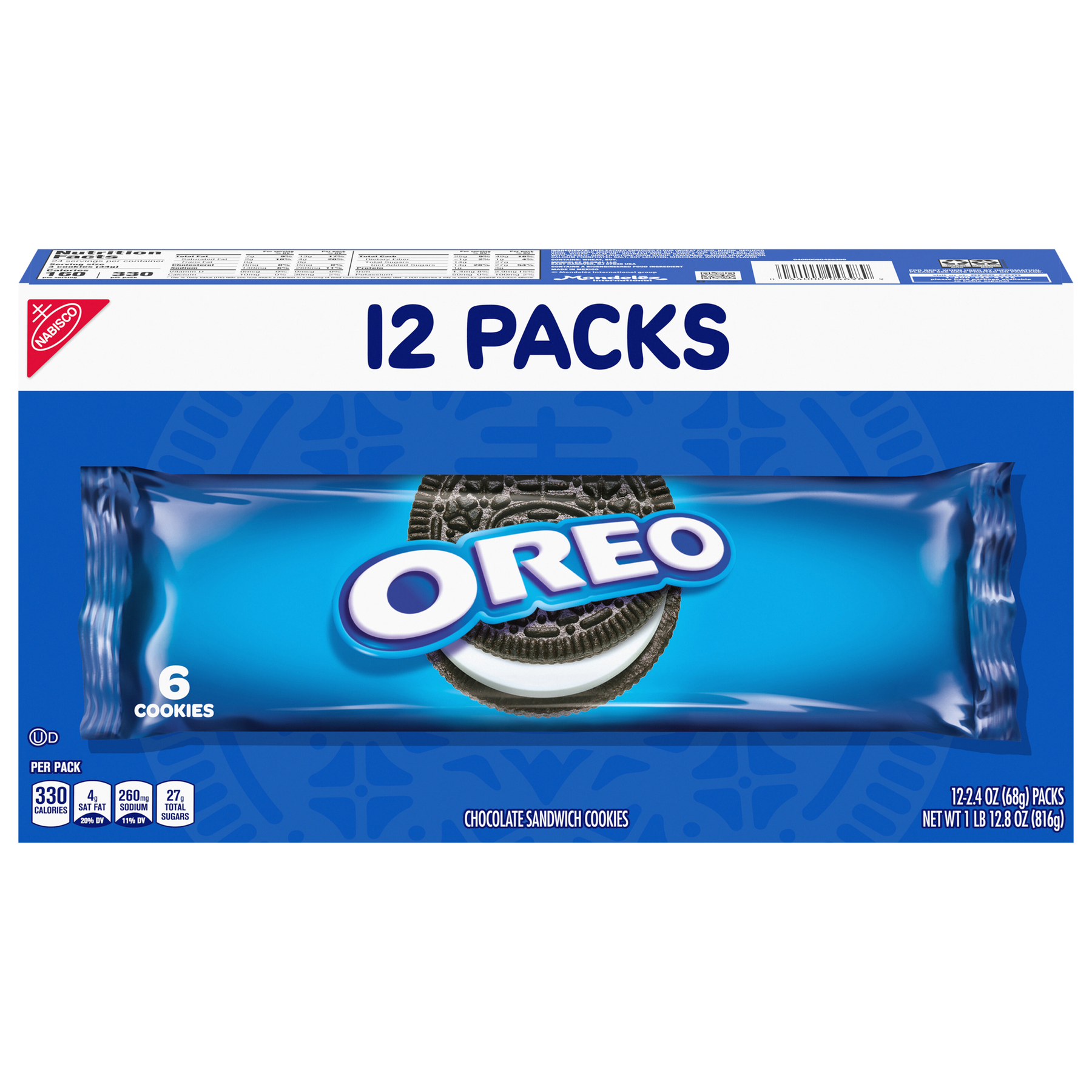 Oreo OREO Chocolate Sandwich Cookie Packs - 12 ct