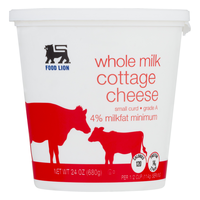 Food Lion 4% Whole Milk Small Curd Cottage Cheese