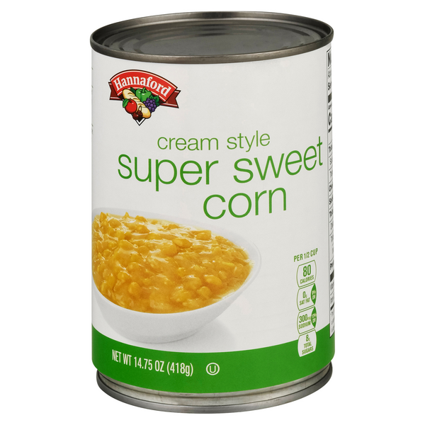 Hannaford Cream Style Super Sweet Corn