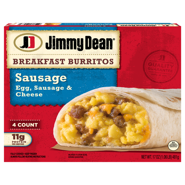 Jimmy Dean Sausage Breakfast Burritos - 4 ct