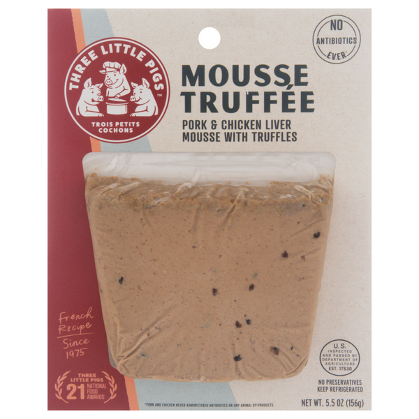Three Little Pigs Pork & Chicken Liver Mousse with Truffles
