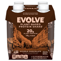 EVOLVE Double Chocolate 20g Plant-Based Protein Shakes - 4 pk