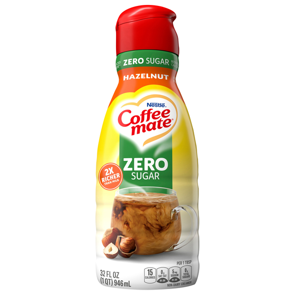 Save on Nestle Coffee mate Zero Sugar Hazelnut Flavored Coffee Creamer