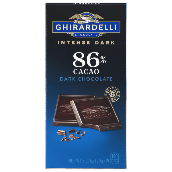 Ghirardelli Intense Dark Chocolate Candy Bar 86% Cacao