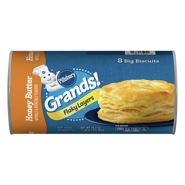 Save on Pillsbury Grands! Flaky Layers Honey Butter Biscuits 8 ct