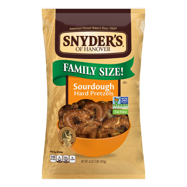 of Hanover Sourdough Hard Pretzels Fat 