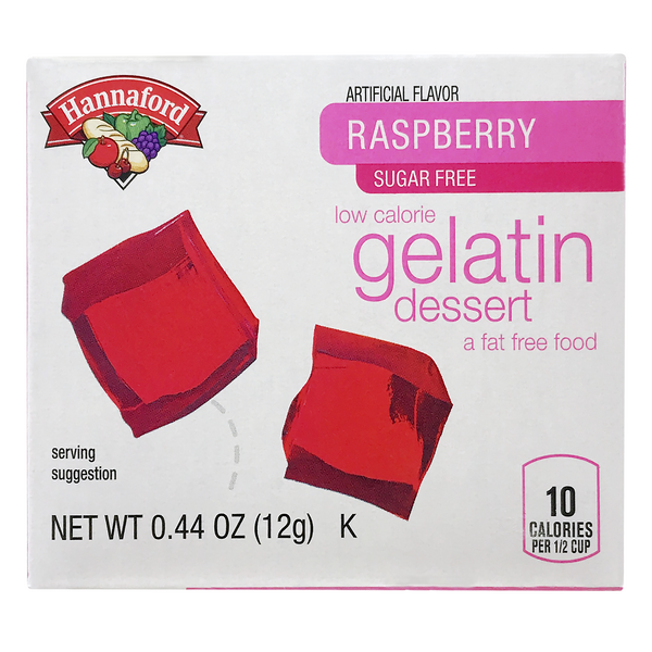 Hannaford Gelatin Dessert Raspberry Sugar Free