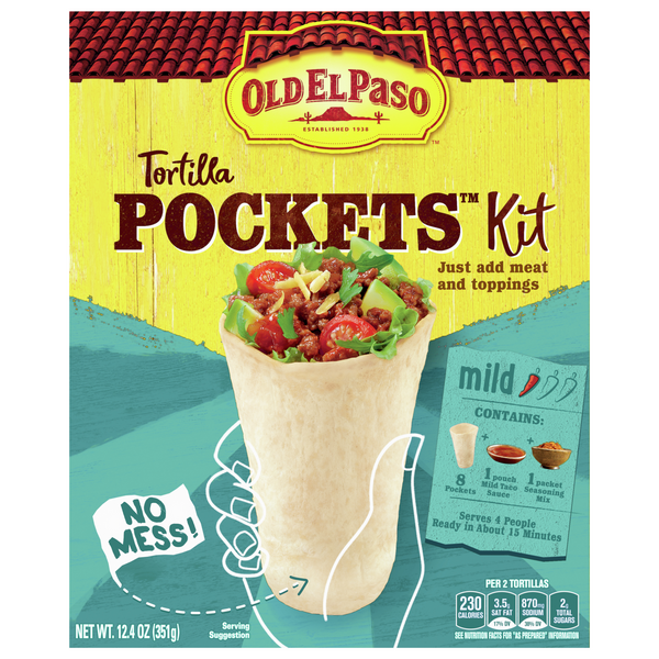 Save on Old El Paso Tortilla Pockets Kit Mild Order Online Delivery