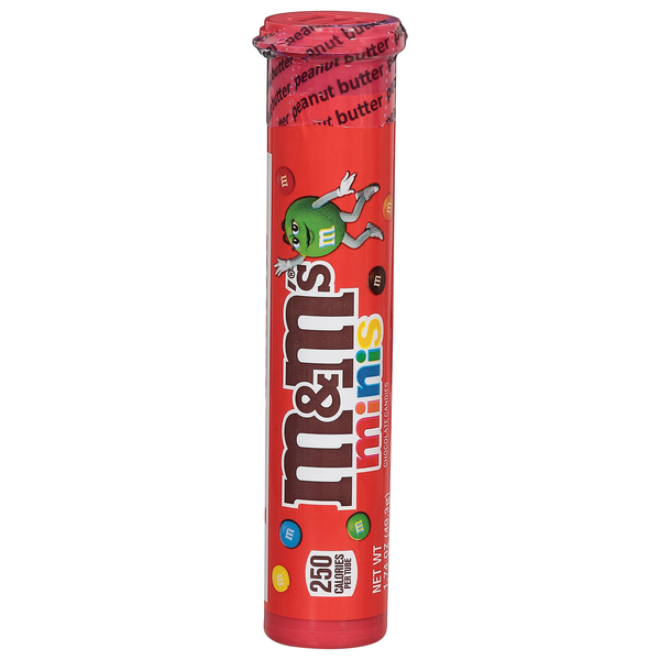 M&M's Peanut Butter Milk Chocolate Candy Minis Filled Tube