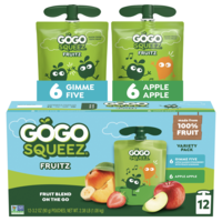 GoGo squeeZ Gimme Five! & Apple Apple Variety Applesauce Pouches