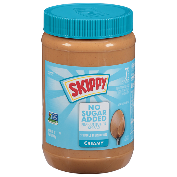 Skippy No Sugar Added Creamy Peanut Butter Spread