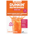 Dunkin' Refreshers Zero Sugar Peach Passion Fruit Lemonade Drink Mix 10 ct