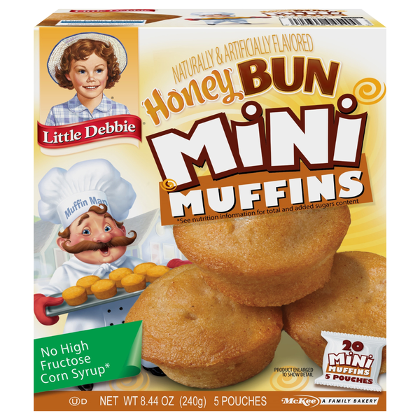 Little Debbie Mini Honey Bun Muffins - 5 ct