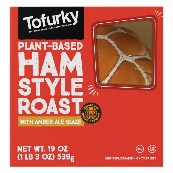 Save on Tofurky PlantBased Ham Style Roast with Amber Ale Glaze Vegan