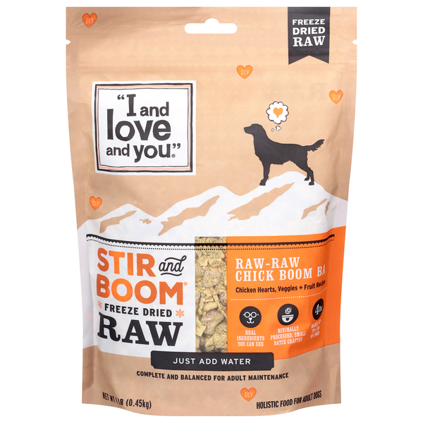 I and Love and You Stir & Boom Freeze Dried Holistic Food for Adult Dogs