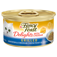 Fancy Feast Delights with Cheddar Grilled Whitefish Wet Cat Food