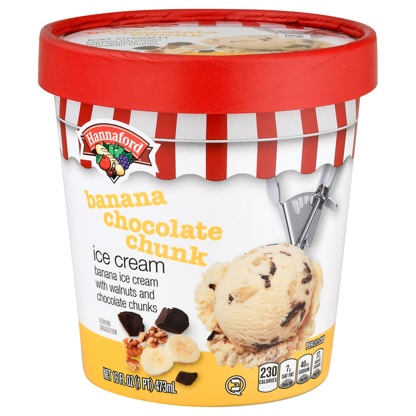 Hannaford Banana Chocolate Chunk Ice Cream
