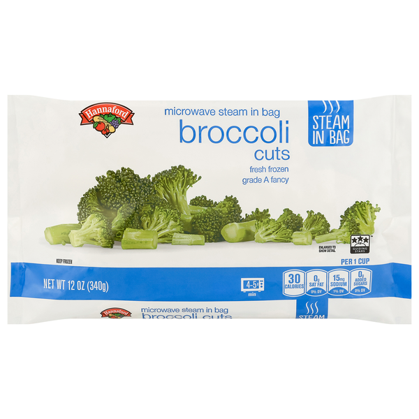 Hannaford Steam In Bag Broccoli Cuts Frozen