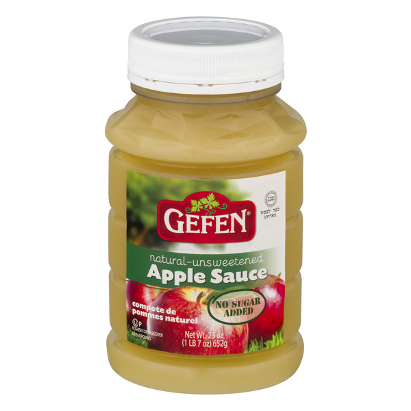 Gefen Natural Unsweetened Applesauce Kosher For Passover