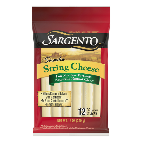 Save on Sargento Snacks Mozzarella String Cheese Natural 12 ct Order