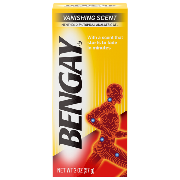 BENGAY Menthol Topical Analgesic Gel Vanishing Scent