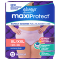 Always Discreet MaxiProtect Women's Incontinence Underwear XL/XXL