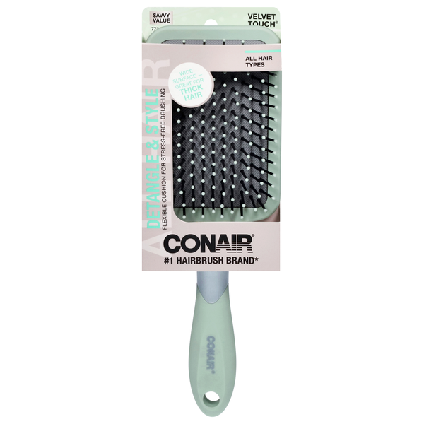 Conair Velvet Touch Hair Brush Detangle & Style