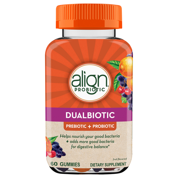 Align Probiotic Dualbiotic Gummies Fruit Flavored