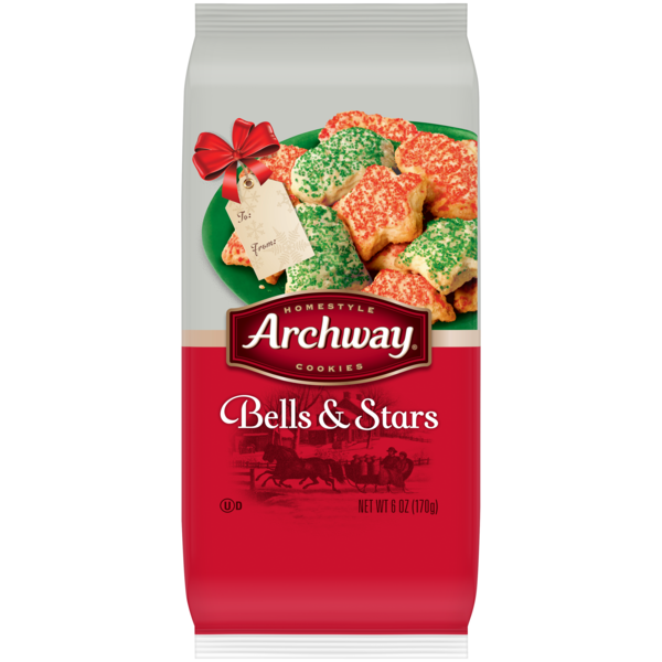Archway Bells & Stars Christmas Sugar Cookies