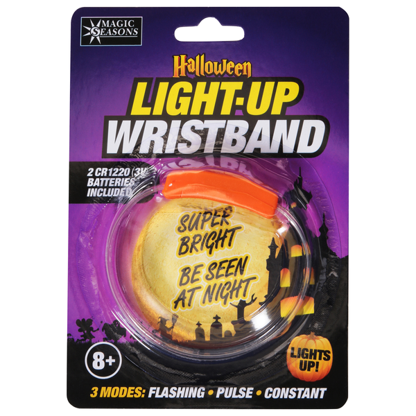 Magic Seasons Light Up Wristband Halloween Orange