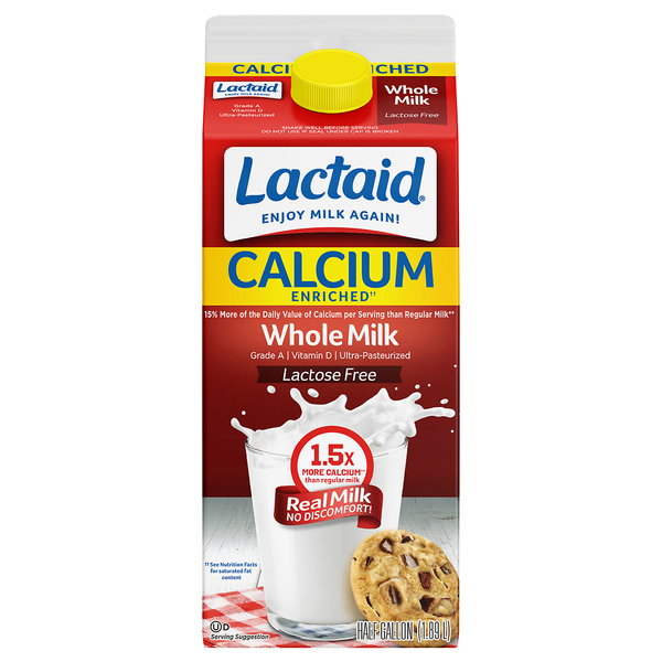 Lactaid Lactose Free Calcium Enriched Vitamin D Milk