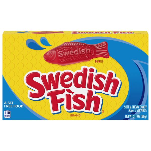 Swedish Fish Soft & Chewy Candy Movie Theater Box