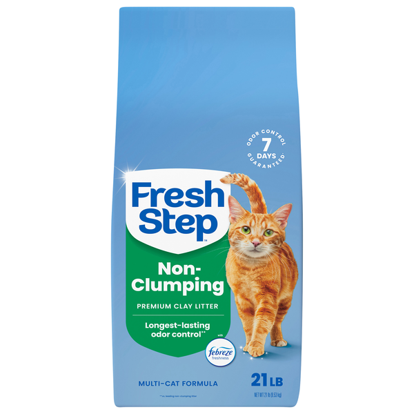 Fresh Step Non-Clumping Febreze Freshness Scented Clay Cat Litter